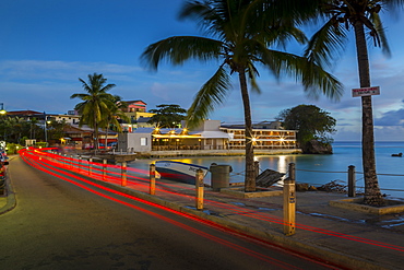 St. Lawrence Gap at dusk, Christ Church, Barbados, West Indies, Caribbean, Central America