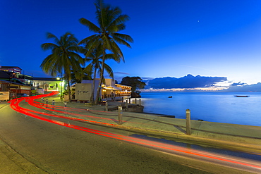 St. Lawrence Gap at dusk, Christ Church, Barbados, West Indies, Caribbean, Central America