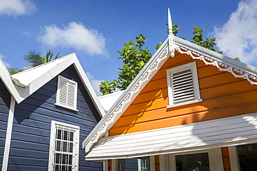 Colourful houses, Holetown, St. James, Barbados, West Indies, Caribbean, Central America