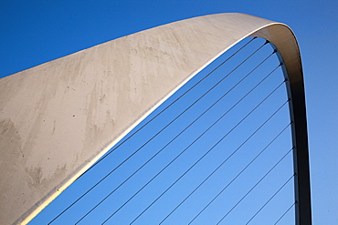 Gateshead Millennium Bridge between Newcastle and Gateshead, Tyne and Wear, England, United Kingdom, Europe