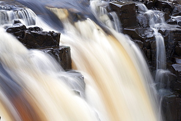 Low Force Waterfall in Upper Teesdale, County Durham, England, United Kingdom, Europe