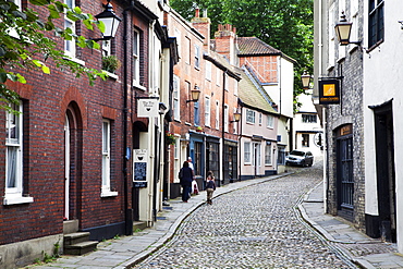 Elm Hill, Norwich, Norfolk, England, United Kingdom, Europe