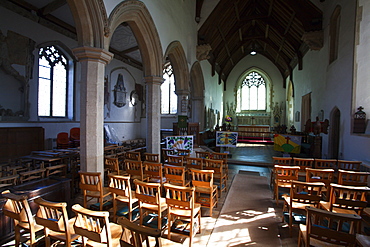 Interior, St. Mary's Parish Church, Kersey, Suffolk, England, United Kingdom, Europe