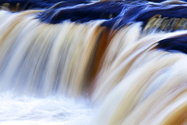 Abstract impression of Upper Aysgarth Falls, Wensleydale, North Yorkshire, England, United Kingdom, Europe 