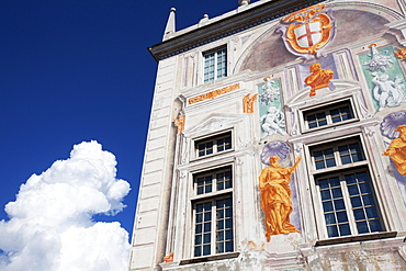 Palazzo San Giorgio at the Old Port in Genoa, Liguria, Italy, Europe