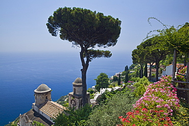 The gardens of Villa Rufolo in Ravello, Costiera Amalfitana, UNESCO World Heritage Site, Campania, Italy, Europe