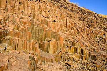 A geological formation located near Twyfelfontein, Namibia, Africa