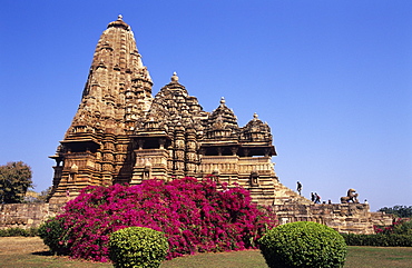 The exquisitely carved Kandariya Mahadeva temple at Khajuraho, UNESCO World Heritage Site, Madhya Pradesh, India, Asia