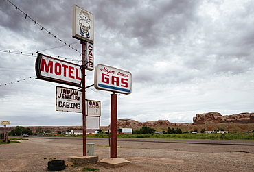 Motel and Gas Station on Highway 163, Utah, United States of America, North America