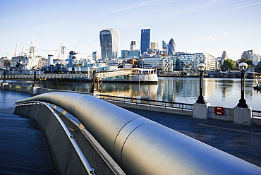 View of City from More London Place, London, England, United Kingdom, Europe