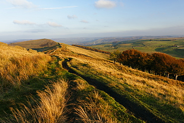 View from Mam Tor, Peak District, Derbyshire, England, United Kingdom, Europe