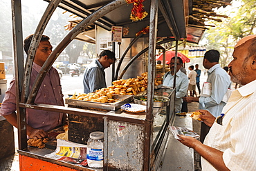 Street food stall, Mumbai, India, South Asia