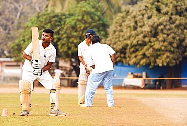 Cricket at Azad Maidan, Mumbai, India, South Asia