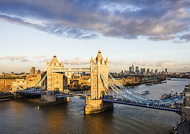 View from City Hall rooftop over London skyline, London, England, United Kingdom, Europe