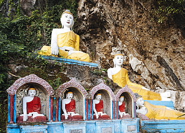 Kaw Ka Thawng Cave, Hpa-an, Kayin State, Myanmar (Burma), Asia