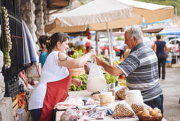 Market, Kotor, Bay of Kotor, Montenegro, Europe