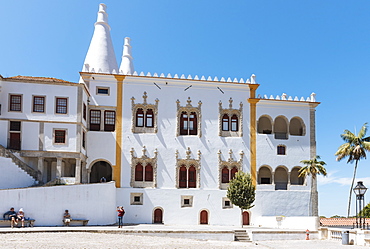 Exterior of The Palace of Sintra,UNESCO World Heritage Site, Sintra, Portugal, Europe