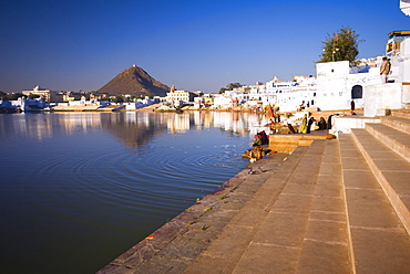 Pushkar Lake, Rajasthan, India, Asia