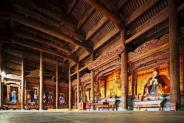 Interior of Temple, Dali, Yunnan Province, China, Asia