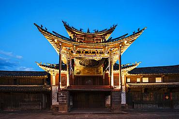 The Three Terraced Pavilion, Shaxi, Yunnan Province, China, Asia