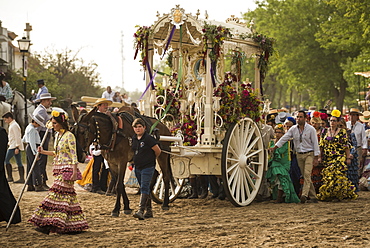 Pilgrimage of El Rocio, Huelva district, Andalucia, Spain, Europe