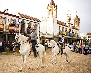 Pilgrimage of El Rocio, Huelva district, Andalucia, Spain, Europe