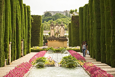 Gardens at The Alcazar, UNESCO World Heritage Site, Cordoba, Andalucia, Spain, Europe