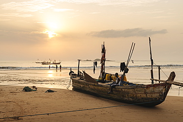 Sunrise at Busua Beach, Busua, Ghana, Africa