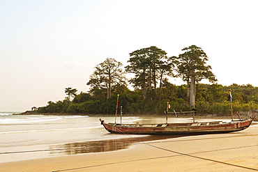 Busua Beach at sunset, Ghana, Africa