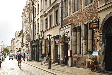 Street scene, Krakow, Malopolskie, Poland, Europe