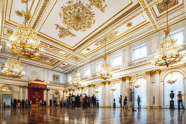 Interior of The State Hermitage Museum, UNESCO World Heritage Site, St. Petersburg, Leningrad Oblast, Russia, Europe