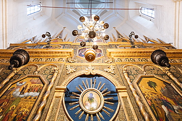 Interior of St. Basil's Cathedral, Red Square, UNESCO World Heritage Site, Moscow, Moscow Oblast, Russia, Europe