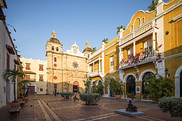 Church of San Pedro, Old City, UNESCO World Heritage Site, Cartagena, Bolivar Department, Colombia, South America