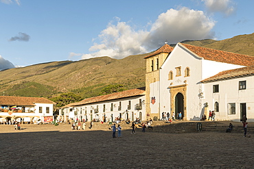 Plaza Mayor, Villa de Leyva, Boyaca, Colombia, South America