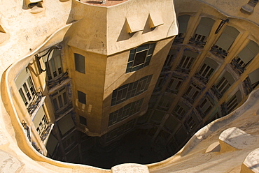 Casa Mila, UNESCO World Heritage Site, Barcelona, Catalonia, Spain, Europe