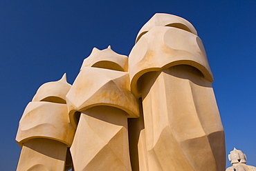 Casa Mila, UNESCO World Heritage Site, Barcelona, Catalonia, Spain, Europe