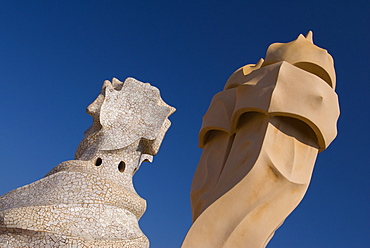 Casa Mila, UNESCO World Heritage Site, Barcelona, Catalonia, Spain, Europe