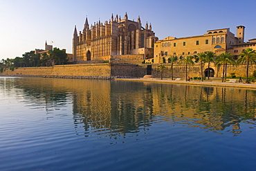 Palma Cathedral, Palma, Mallorca, Balearic Islands, Spain, Mediterranean, Europe