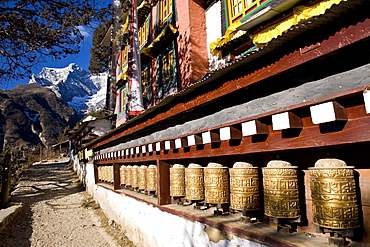 Namche Gompa (Monastery), Namche Bazaar, Solu Khumbu Region, Nepal, Himalayas, Asia