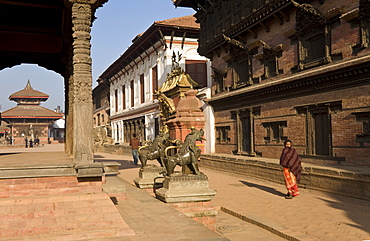 Durbar Square, Bhaktapur, UNESCO World Heritage Site, Kathmandu Valley, Nepal, Asia