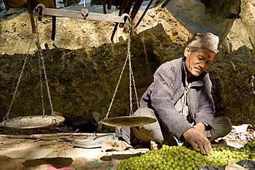 Market stall, Dakshinkali Shrine, Kathmandu Valley, Nepal, Asia