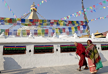 Boudhanath, UNESCO World Heritage Site, Kathmandu, Nepal, Asia