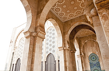 Interior of Hassan II Mosque, Casablanca, Morocco, Africa