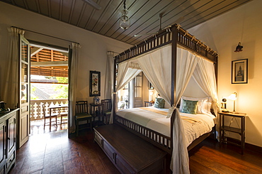 Interior of Satri House Hotel, Luang Prabang, Laos, Indochina, Southeast Asia, Asia