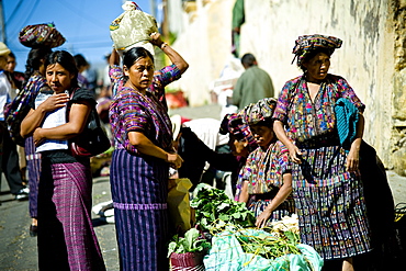 Market at Solola, Western Highlands, Guatemala, Central America