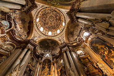 St. Nicholas Church interior, Prague, Czech Republic, Europe