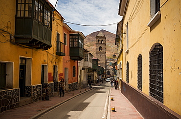 Street Scene, Potosi, UNESCO World Heritage Site, Southern Altiplano, Bolivia, South America