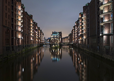 Speicherstadt District, Hafencity, Hamburg, Germany, Europe