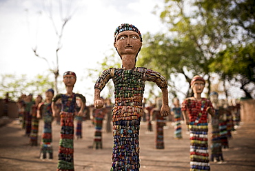 Sculptures at The Rock Garden, built by Nek Chand, Chandigarh, Punjab and Haryana Provinces, India, Asia