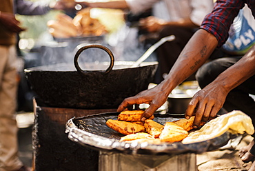 Chole Bhature Stall , Sector 7, Chandigarh, Punjab and Haryana Provinces, India, Asia